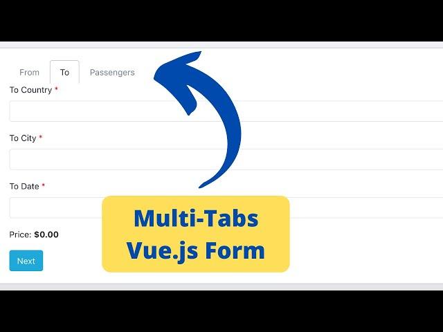 Vue.js Form with Tabs: Navigation and Validation