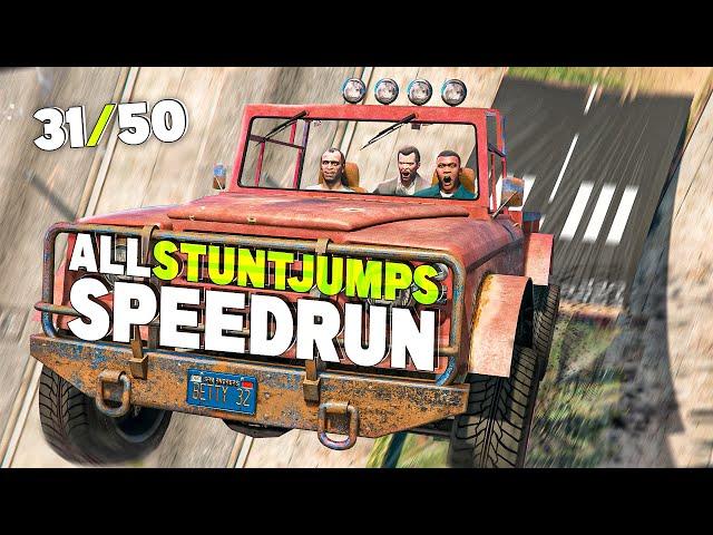 GTA V Stunt Jump Speedrun: Pushing the Limits of Insanity! - #1