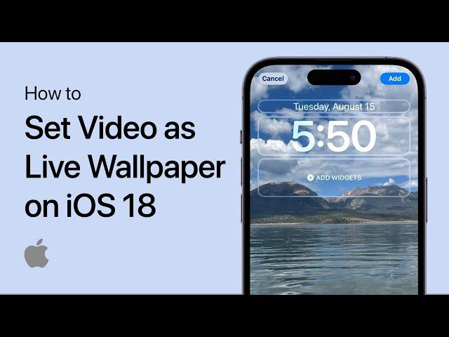 How To Set Video as Live Wallpaper on iOS 18 - Easy Guide