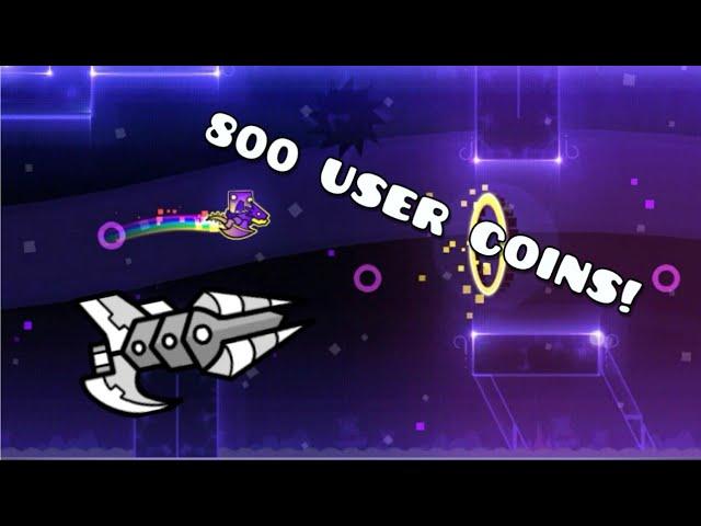 800 User coins! (unlocking the 800 user coin ship) Geometry Dash