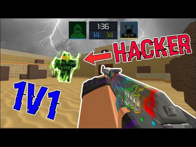 1v1ing a HACKER in Counter Blox (Super Close Game)