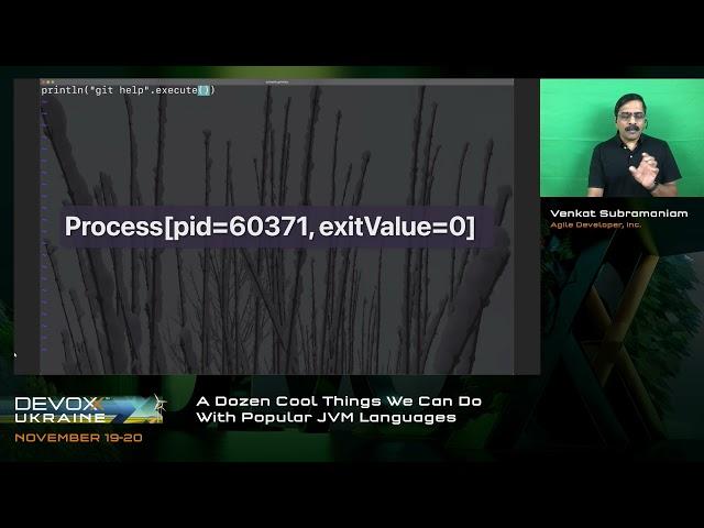 DevoxxUA 2021. Venkat Subramaniam. A Dozen Cool Things We Can Do With Popular JVM Languages