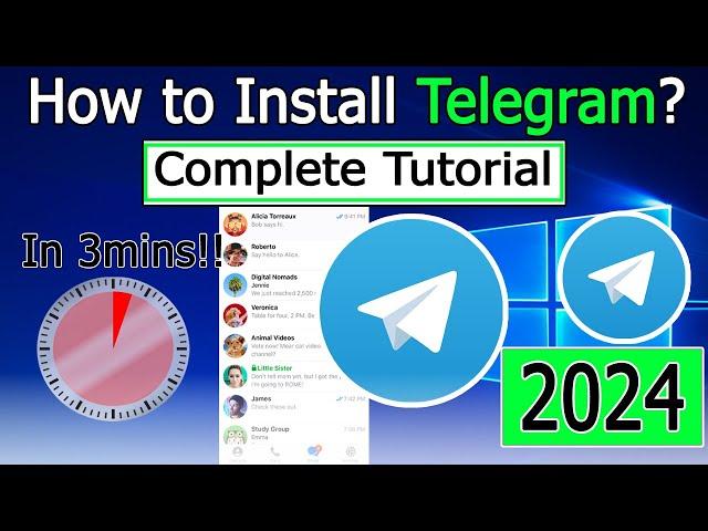 How To Install Telegram Desktop On Windows 10/11  [ 2024 Update ] for PC and Laptop