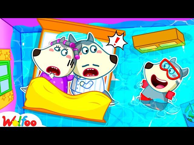 Wolfoo Turns His House Into a Swimming Pool & Other Stories for Kids  Wolfoo Channel Kids Cartoon