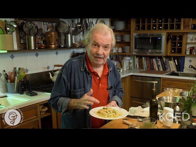 Spaghetti with anchovies | Jacques Pépin Cooking At Home | KQED