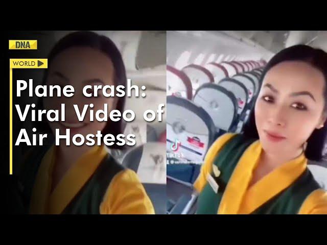 Nepal plane crash: Video of air hostess moments before accident