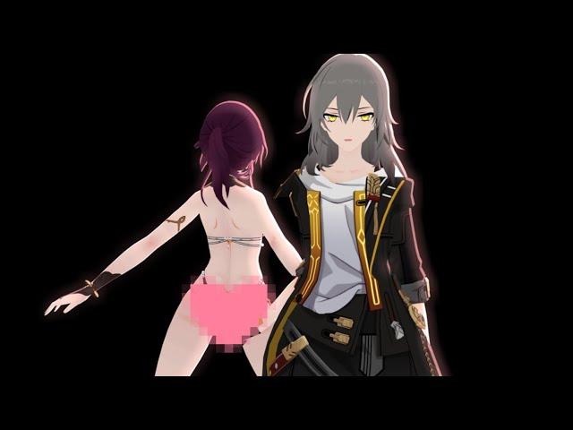 [Honkaistarrail MMD - Simple DImple pop] 卡芙卡Kafka/星Stelle/崩壞星穹鐵道mmd