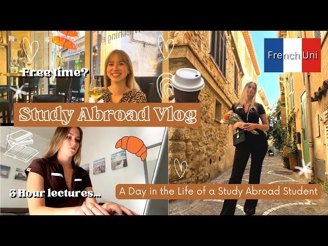 Day in the life of a Study Abroad Student in France | French Uni | University Vlog