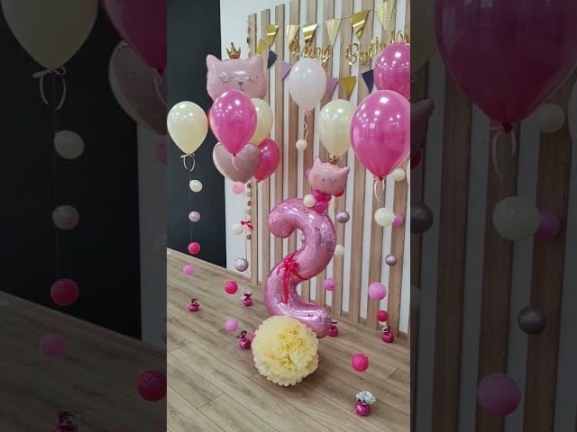 набор шаров на 2 годика #шары #деньрождения #balloons