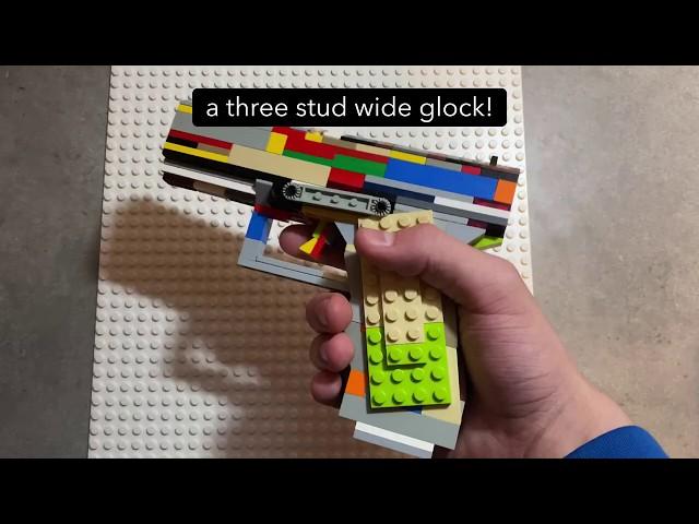 (3 Studs Wide) Lego Glock With Working Slide! #shorts