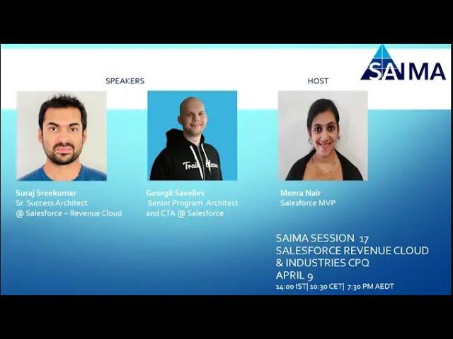 SAIMA Session 17- Salesforce Revenue Cloud & Industries CPQ