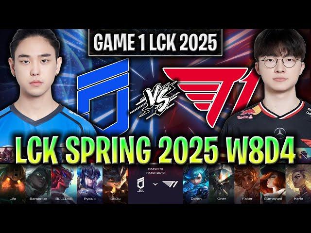 FAKER TALIYAH MASTERCLASS! - DNF vs T1 GAME 1 LCK SPRING 2025 W8D4 | DN FREECS vs T1 G1 LCK 2025