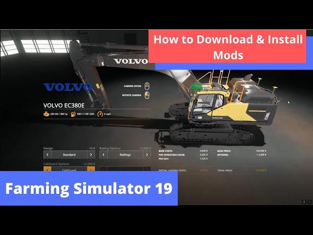 How to download & Install mods for FS19 (PC) only