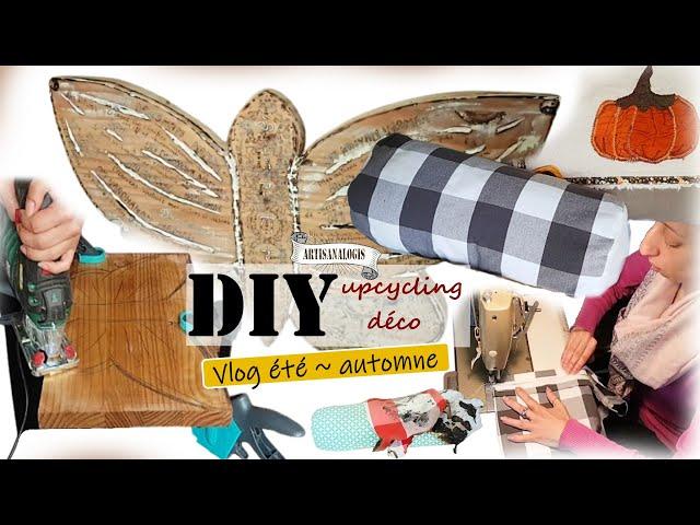 S10| diy et upcycling deco ~ vlog maison ~ mes projets brico couture pyrogravure [ idées été automne