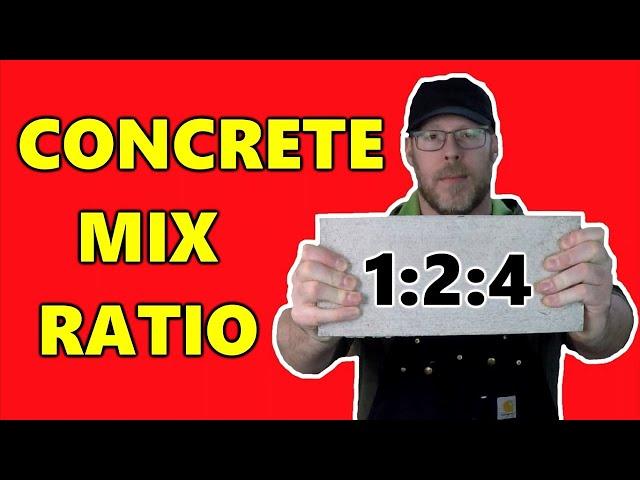 How to Make Concrete Ratio