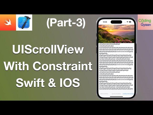 ScrollView with Storyboard & Constraints in IOS( Xcode14+Swift5) ?