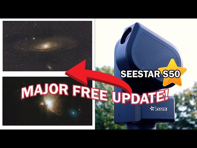 Seestar S50’s Free Update Unlocks 2x Bigger Night Sky Views! | Smart Telescope NEW Mosaic Mode