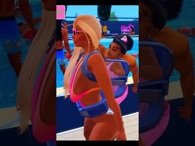 The Sims 4 pool party vibes