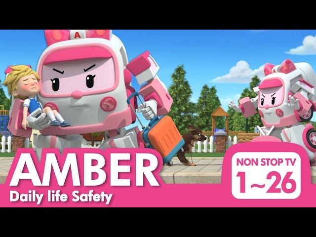 [Daily life Safety with AMBER] Full Episodes│1~26 Episodes│2 Hour│Robocar POLI TV