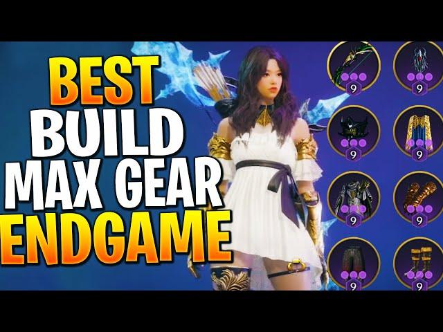 STAFF LONGBOW ENDGAME BUILD! MAX T1 GEAR! Throne and Liberty Longbow Staff Build PVE