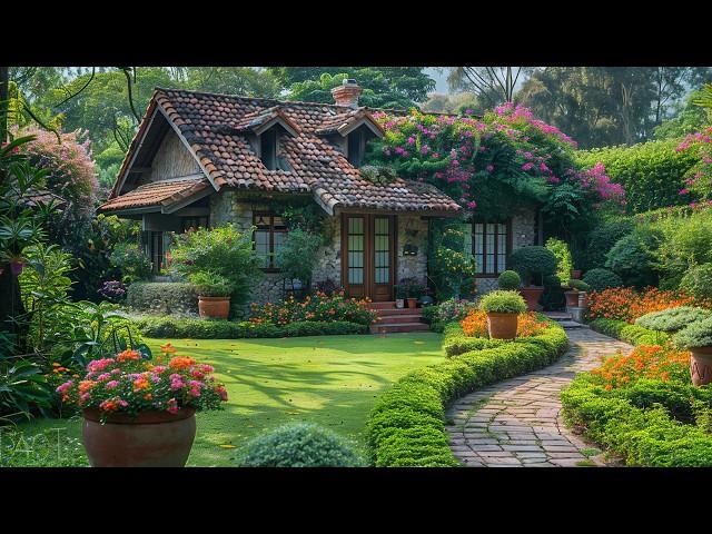 Beautiful Small Garden Design  Chill Music Without Lyrics Helps Relax