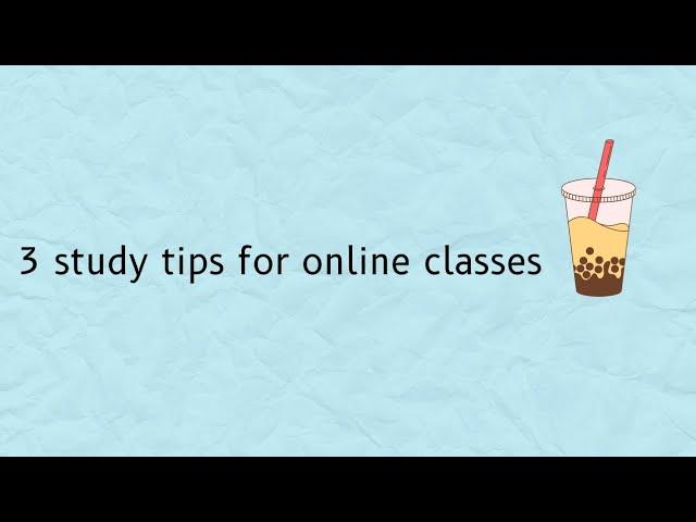 *3 study tips to focus in online classes* | peach studies