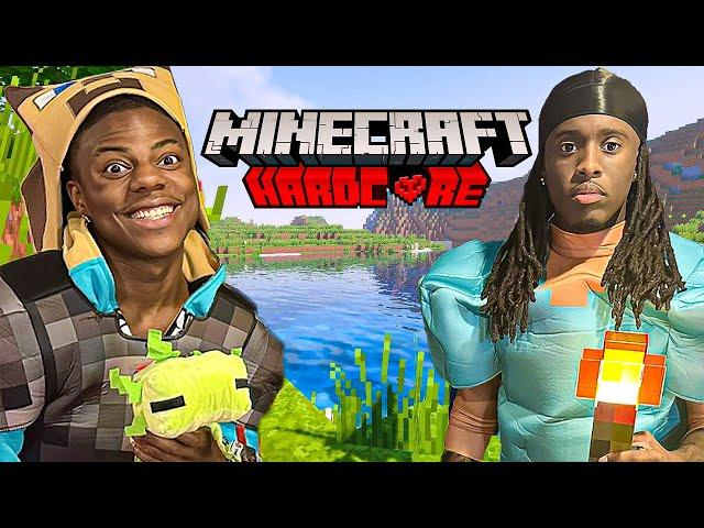 Speed & Kai tries to Beat HARDCORE Minecraft..