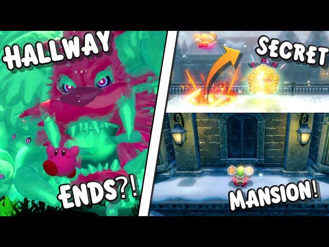 10 INSANE Secrets You MISSED in Kirby and the Forgotten Land! [Secret Mansion/Hallway's End!]