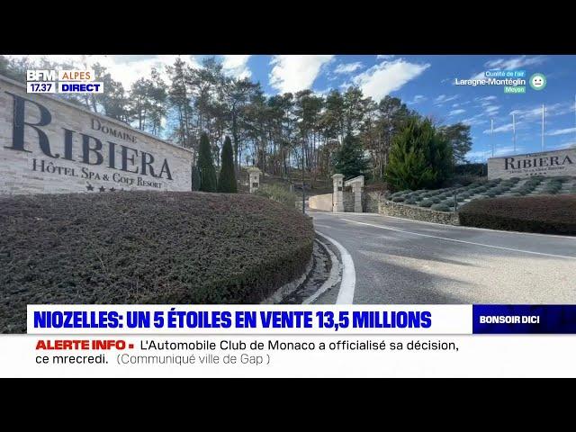 Niozelles: un hôtel 5 étoiles en vente pour 13,5 millions d'euros