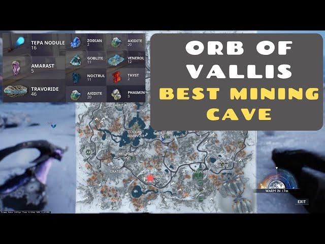 Warframe Best Mining Cave Orb of Vallis Location and Farming