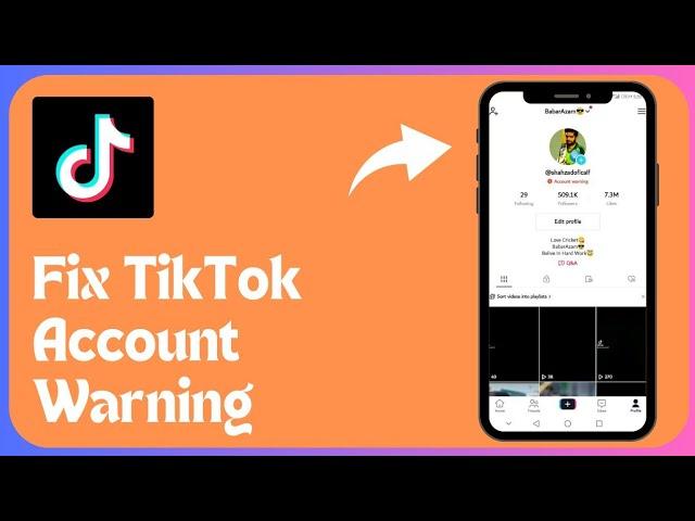 How to fix TikTok account warning problem | Solve TikTok account warning