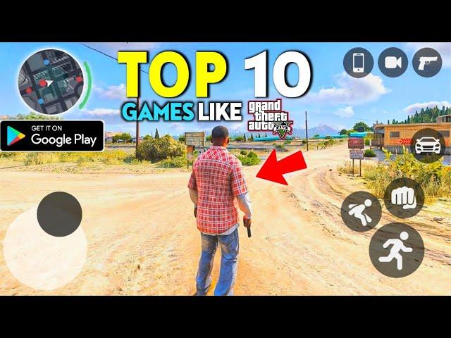 Top 10 Best High Graphics Android Games Like GTA V 2023 ||Open World, Gangsters, StoryLine,Realistic