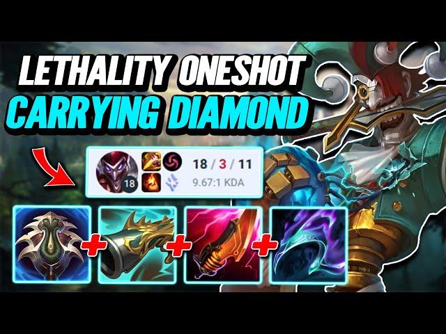 Lethality Burst Shaco carrying Diamond - S14 [League of Legends] Full Gameplay - Infernal Shaco