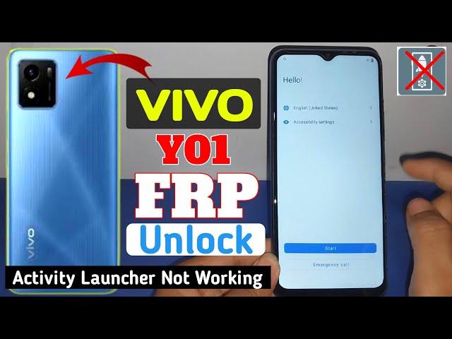 Vivo Y01 Frp Bypass New Security 2024 | Activity Launcher Not Working | Y01 Google Account Unlock