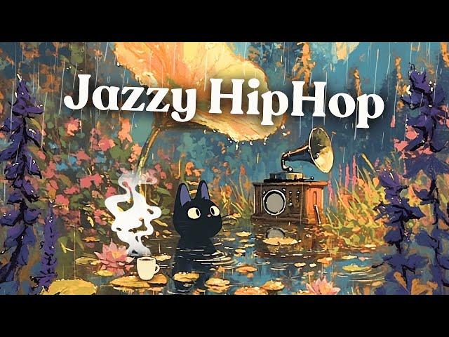 [ Lo-fi ] The warmth of autumn air  wrapped in Jazzy HipHop / Rain Lo-fi / study, Focus, Relax