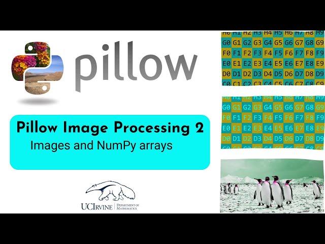 Pillow image processing 2: Images and NumPy arrays