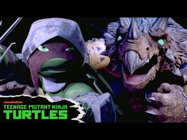 Raph TAMES the Dinosaur Man to Destruct Mutators!  | Full Scene | Teenage Mutant Ninja Turtles