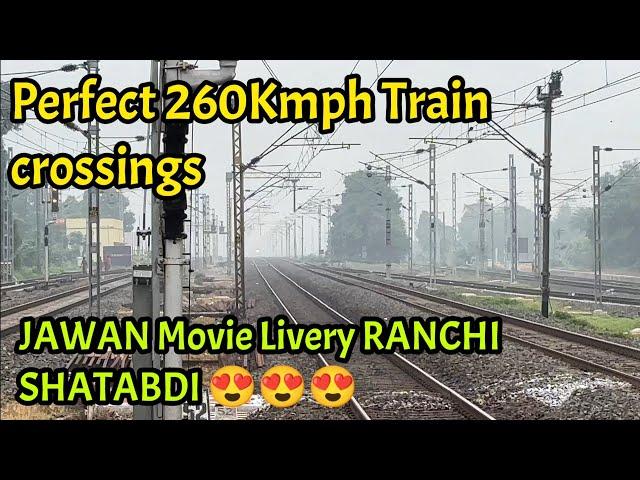 Dangerous WAP7 Rajdhani+VANDE BHARAT+Ranchi Shatabdi+Duronto attacks Belmuri at 130kmph- I R