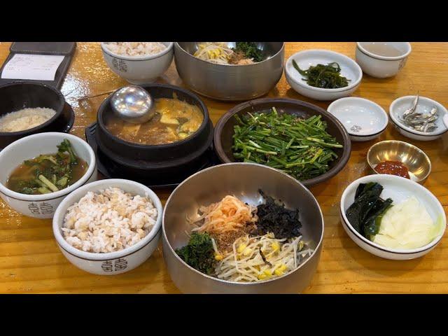 부산 맛집 4K - 센텀 비학산보리밥생칼국수