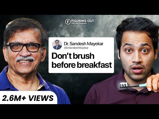 Mouth Cancer, Teeth Brushing, Bad Breath, Cavity & Oral Health - Celebrity Dentist |FO177Raj Shamani