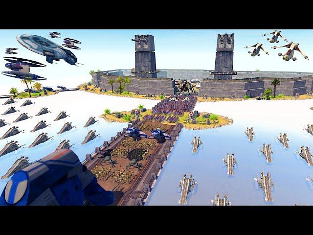 Can Clone Army Hold NEW Island BRIDGE FORTRESS Under Siege?! - Men of War: Star Wars Mod