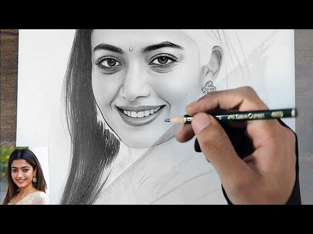 Hyper Realistic Hair Drawing Process