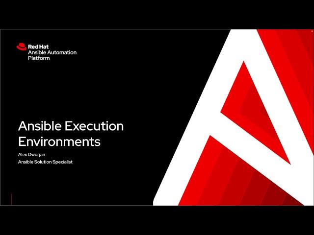 Ansible Execution Environments