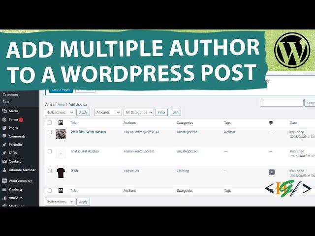 How to Add Multiple Authors to a WordPress Post