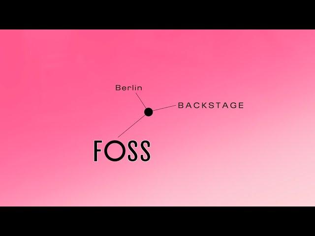 #FOSSBack: Welcome to FOSS Backstage!