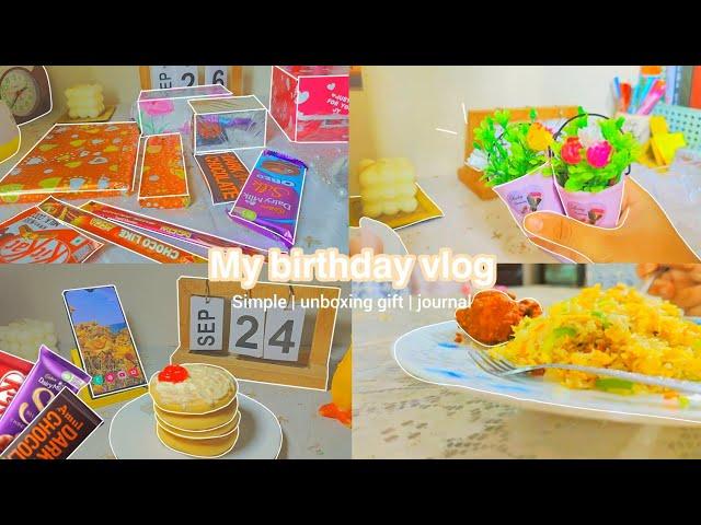 My simple birthday vlog| turning 15 ‘ | journal, unboxing gift*  | Bangladesh