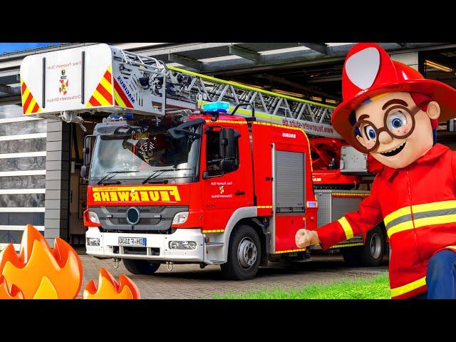 The Kids explore a Real Fire Station 