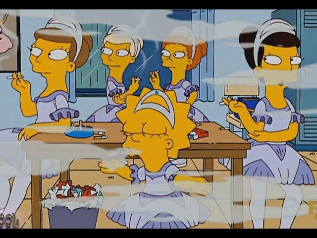 The Simpsons - Lisa And Ballet Team Smokers!