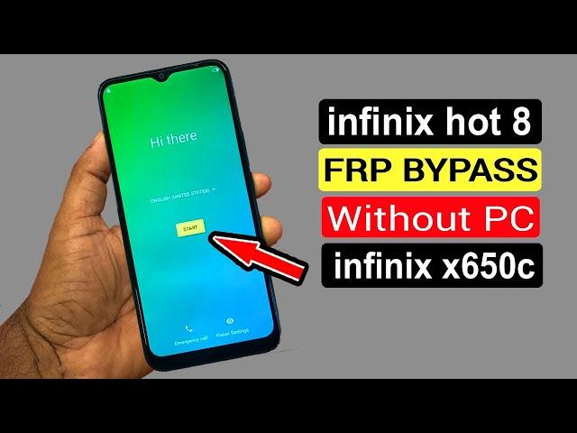 INFINIX HOT 8 FRP BYPASS/INFINIX HOT 8 (X650C) GOOGLE ACCOUNT BYPASS/INFINIX HOT 8 FRP WITHOUT PC ||