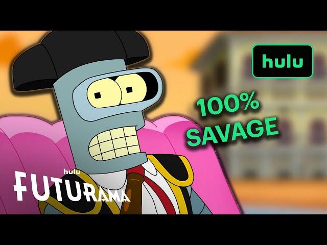 Futurama | Bender Being a Savage for 15 Minutes | Hulu